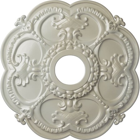 Ekena Millwork Rotherham Ceiling Medallion (Fits Canopies up to 3 1/2"), 18"OD x 3 1/2"ID x 1 1/2"P, Flash Blue CM17ROFBS